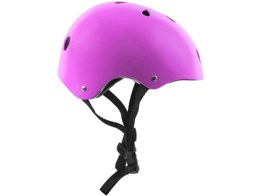 Kask VÖGEL VOK-650S Fioletowy dla Dzieci (Rozmiar S-M) + Zestaw ochraniaczy komfortowa bezpieczena jazda z wysokiej jakości materiałów polipropylenowa skorupa styropian EPS
