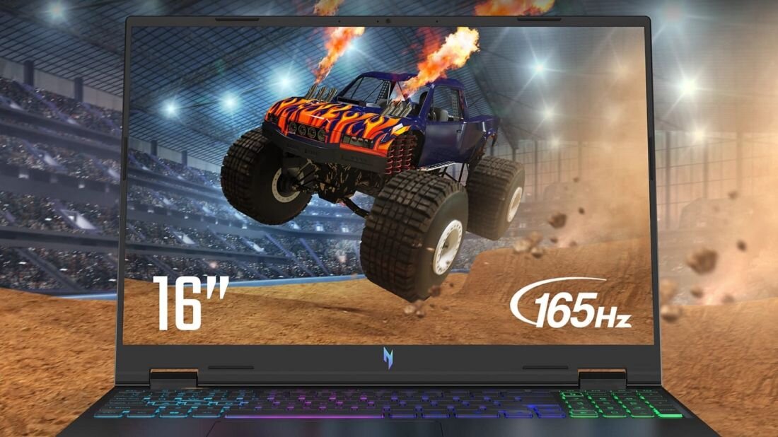 Laptop ACER Nitro 16 - 2560 x 1440 pikseli 165 Hz 