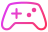 Ikona przedstawia różowy kontroler do gier z dwoma przyciskami i krzyżakiem. Kontroler ma gradientowy efekt kolorystyczny.