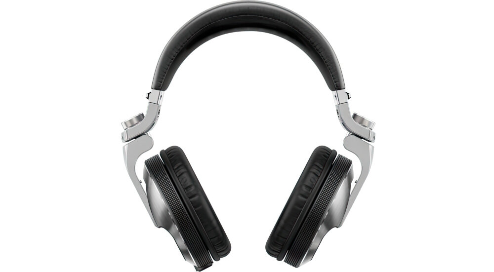 Czarne słuchawki nauszne z metalicznymi elementami, o nowoczesnym designie i grubym pałąku.