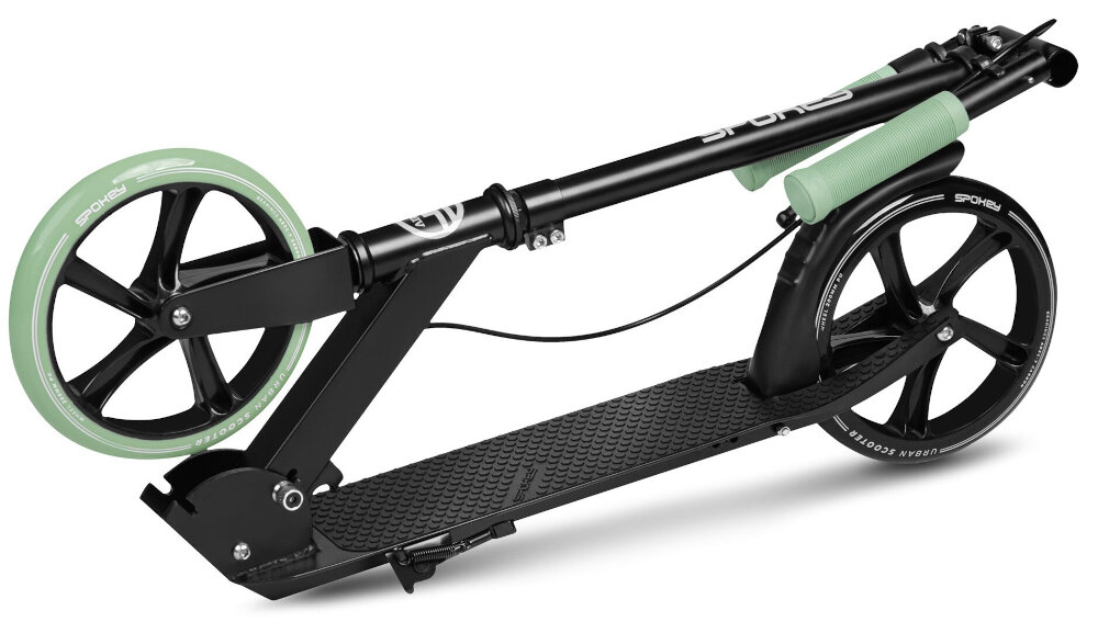 Hulajnoga SPOKEY Ayas Czarny srodek transportu z wysokiej jakosci aluminium i stali dla osob powyzej 11 roku zycia