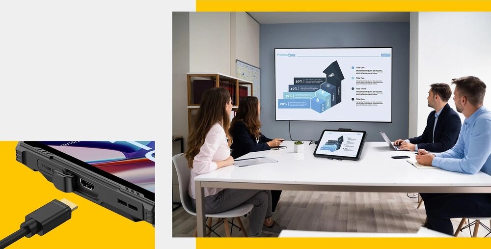 Tablet ULEFONE Armor Pad 3 Pro HDMI audio wideo prezentacje multimedialne