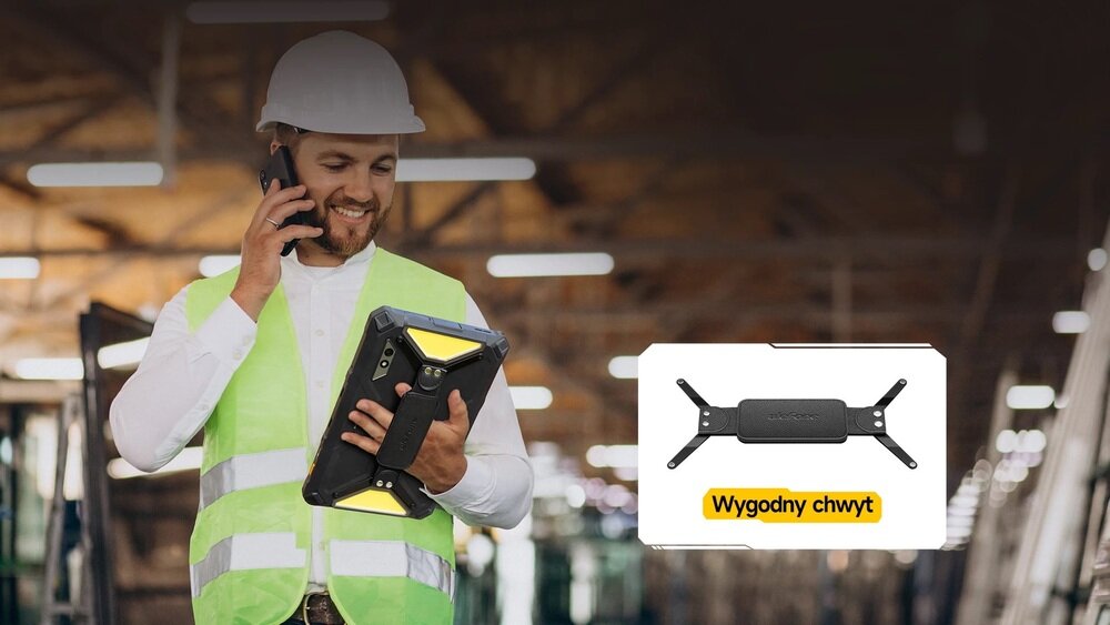 Tablet ULEFONE Armor Pad 3 Pro uchwyt na rękę wygodny chwyt