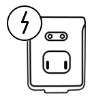 Ikona stacji ładującej, pozwalającej na wygodne uzupełnianie energii oraz przechowywanie odkurzacza Samsung Jet