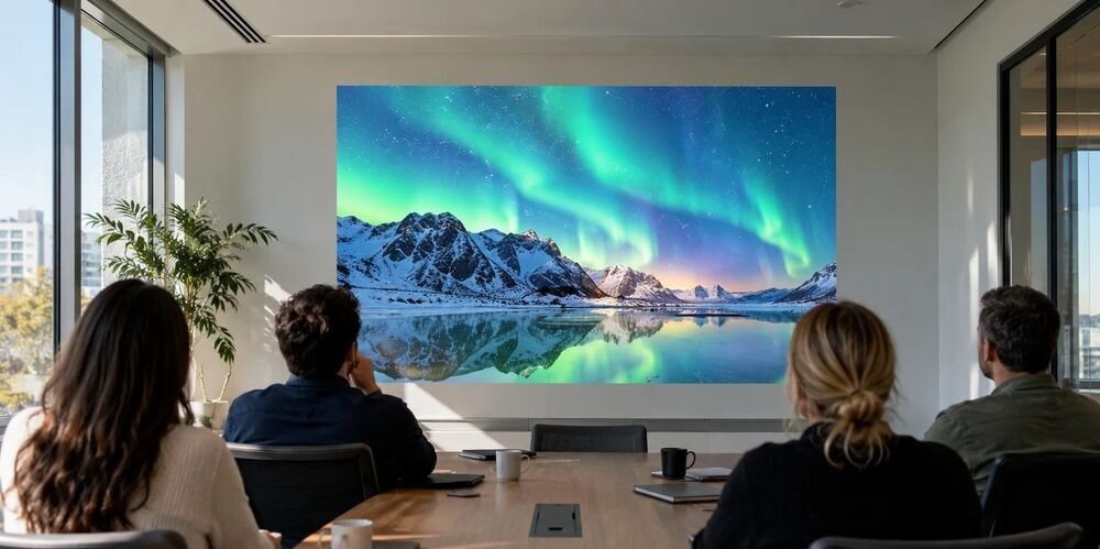 ACER PL6820 laser do 30000 godzin, stała jasność, długa eksploatacja, Jasny obraz na ścianie w sali spotkań w ciągu dnia