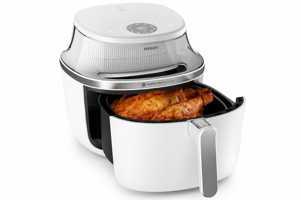 Air Fryer Frytkownica beztłuszczowa PHILIPS Ovi NA341-10 7.2l z okienkiem podglądu kv początek opisu