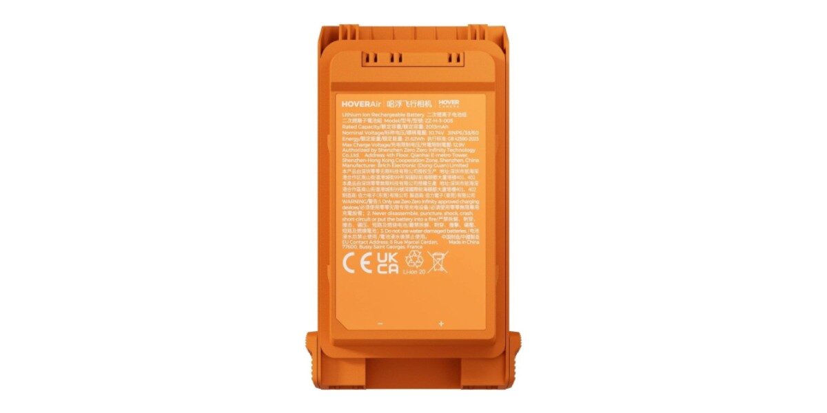 Akumulator HOVERAIR Smart do AQUA na białym tle.