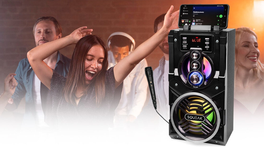 Głośnik mobilny SQUEAK BeatBoxer SQ1000  - karaoke