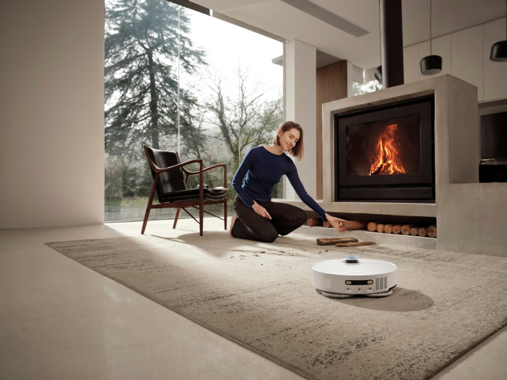 Robot sprzątający DREAME L50 Pro Ultra Precyzyjne sprzątanie 360° nawigacja niskoprofilowa konstrukcja Skutecznie sprząta System HyperStream Detangling DuoBrush efektywność czyszczenia siła ssania kurz zanieczyszczenia