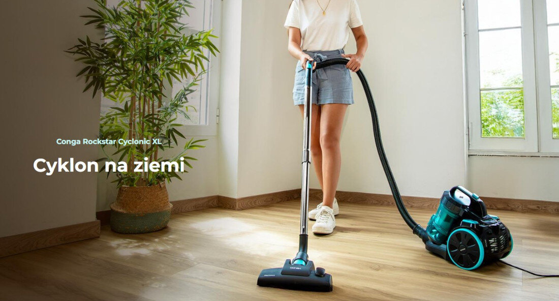 Odkurzacz CECOTEC Conga Rockstar Cyclonic Xl wygląd design prezentacja wizualizacja Skuteczne sprzątanie domu