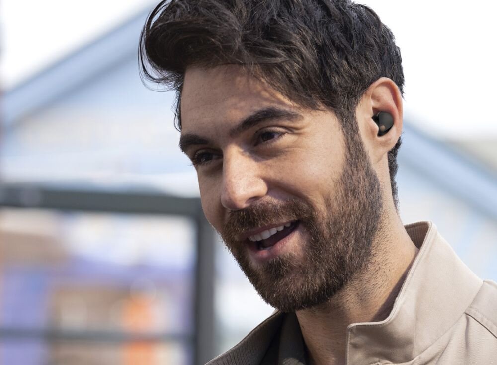 Słuchawki dokanałowe SONY WF1000XM5B.CE7  dźwięk moc łączność szumy redukcja szumów hałas głośność zakres częstotliwość waga zasilanie ładowanie złącze port wtyczka działanie etui smartfon sterowanie wygoda muzyka