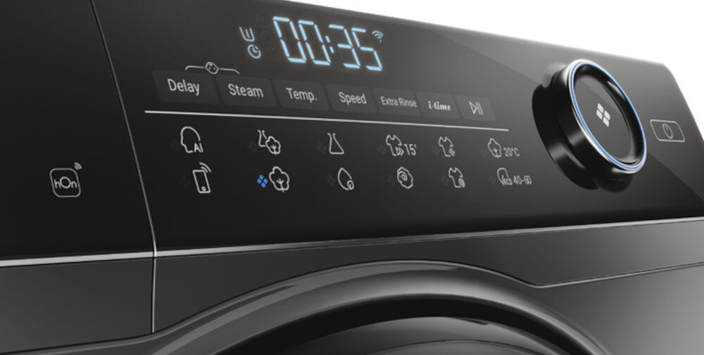 Pralka HAIER I-Pro 5 HW80-B14959S8U1S czas poziomy intensywności