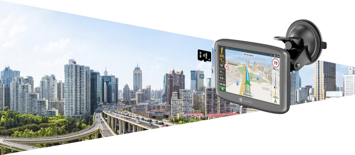 Nawigacja NAVITEL E501 8GB pamięci wbudowanej slot na karty microSD do 32GB