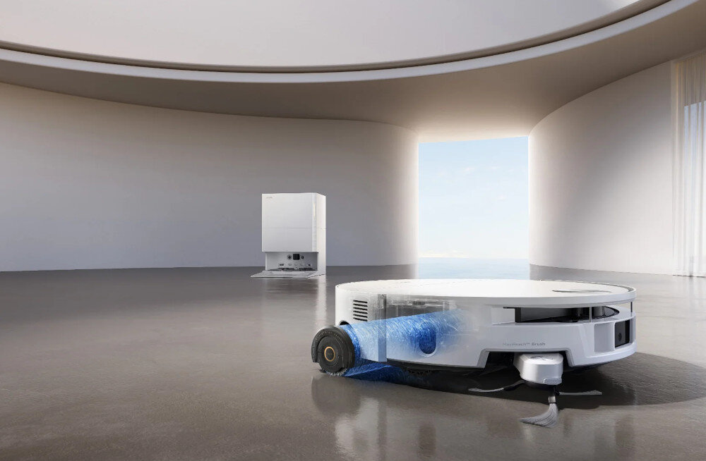 Robot sprzątający MOVA S70 Roller Biały zdjęcie lifestyle Mobilny i wydajny wymiary waga czas pracy czas ładowania Stabilna konstrukcja o wadze 13,75 kg 