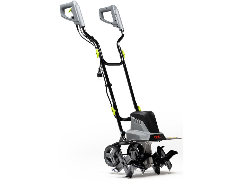 Glebogryzarka elektryczna NAC TIE150-W do spulchniania i wyrownywania zbitej gliniastej ziemi szybka skuteczna