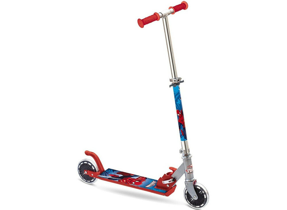 Hulajnoga dziecieca MONDO Spider Man wyglad front skos