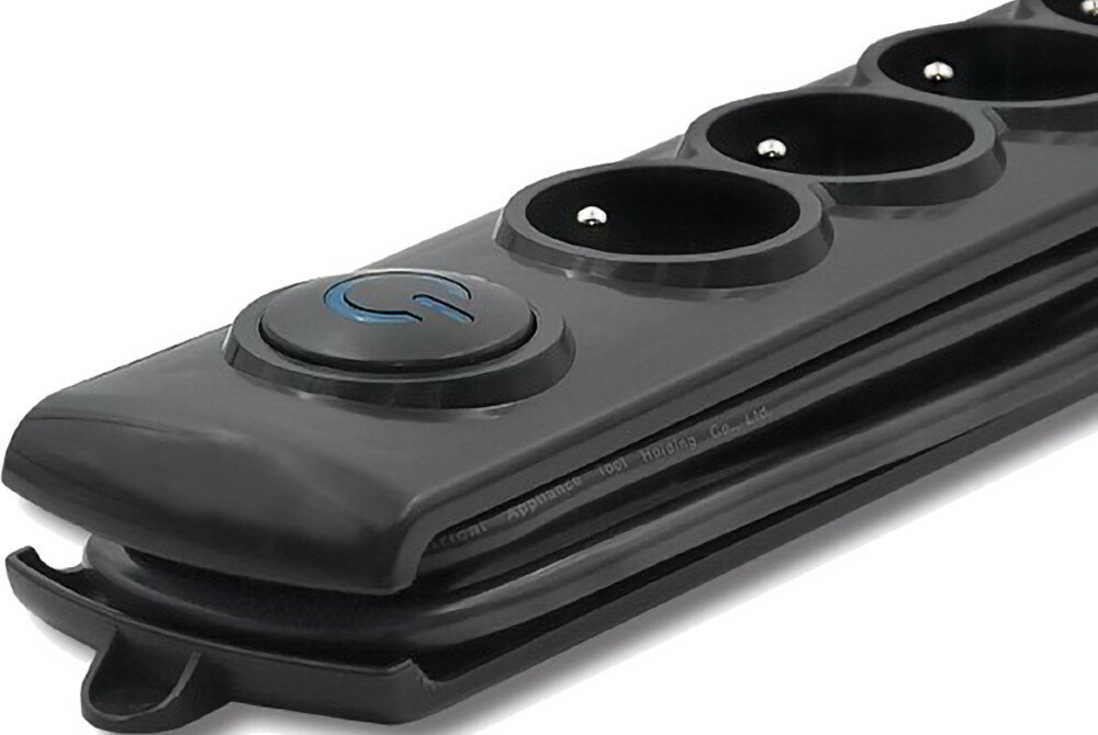 Listwa QOLTEC 50105 (2.5 m) Czarny montaz zwijanie kabla