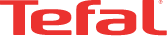 Logo Tefal w kolorze czerwonym na białym tle.