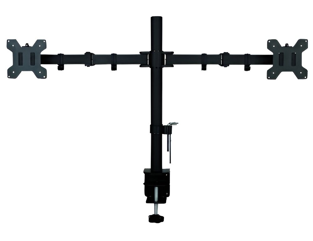 ART L-02N ART L-02N montażowi do biurka ekranami 13-27 cali małych monitorów lekkie telewizory udźwig do 10 kg - uchwyt od przodu na białym tle