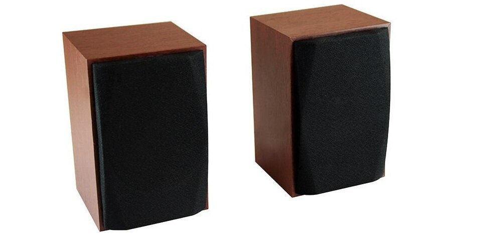Głośniki MEDIA-TECH Wood-X MT3151 kompaktowe wymiary szerokie pasmo przenoszenia dźwięku