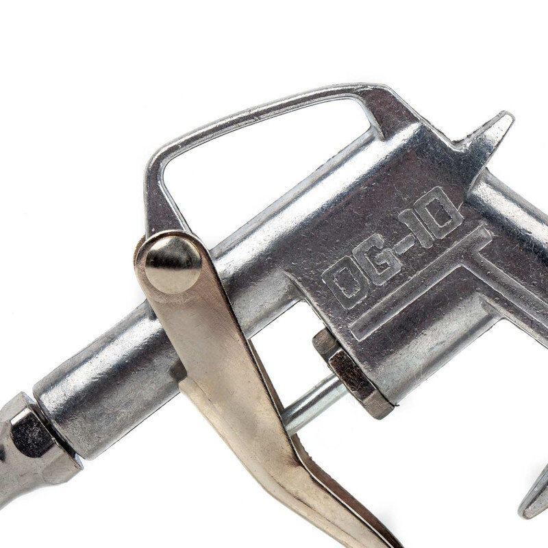 Metalowy pistolet do przedmuchiwania z widocznym napisem \'OG-10\'.
