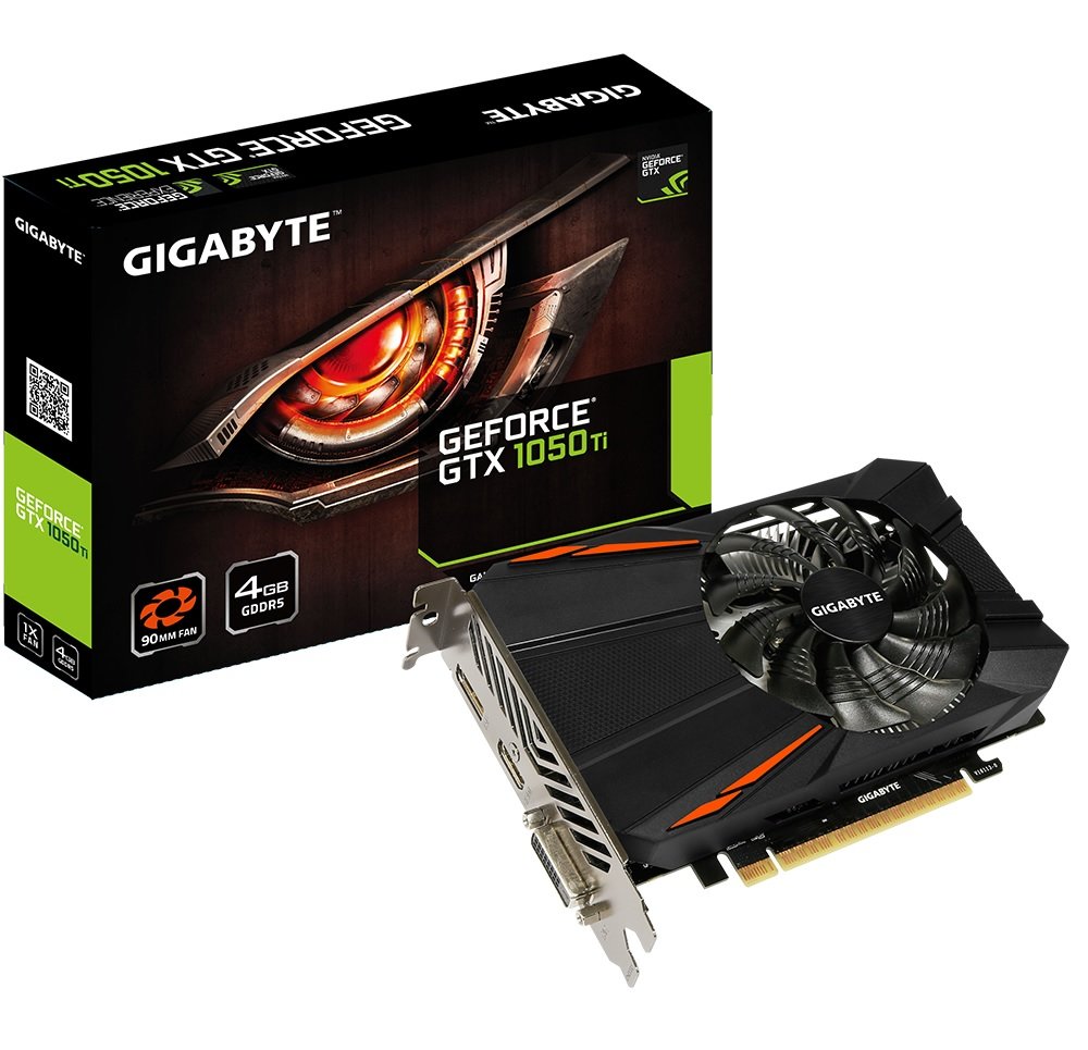KARTA GRAFICZNA GIGABYTE GEFORCE GTX 1050 TI 4 GB GDDR5 nowoczesne technologie NVIDIA Pascal płynna grafika