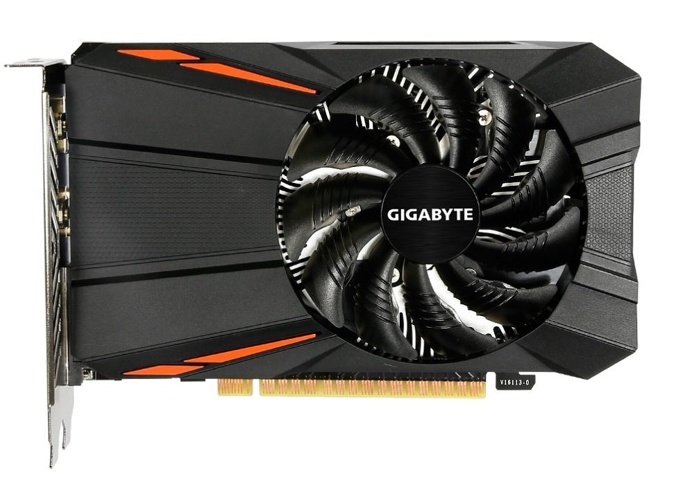 KARTA GRAFICZNA GIGABYTE GEFORCE GTX 1050 TI 4 GB GDDR5 WindForce wentylator duży radiator unikalne ostrze miedziane rurki