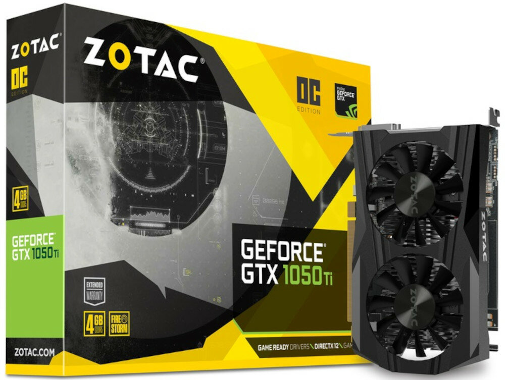 Karta graficzna ZOTAC GeForce GTX 1050 Ti OC 4GB 1 szybka wydajna innowacja technologie NVIDIA kompaktowej nowość 