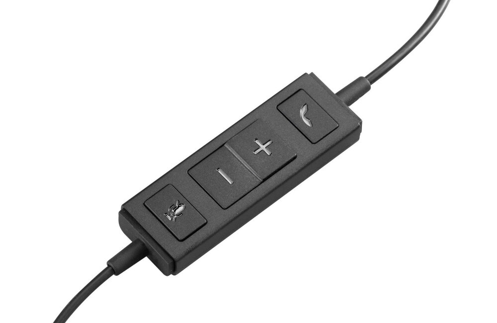 ZESTAW SŁUCHAWKOWY LOGITECH USB H570E MONO wskaźnik mikrofon połączenia regulacja