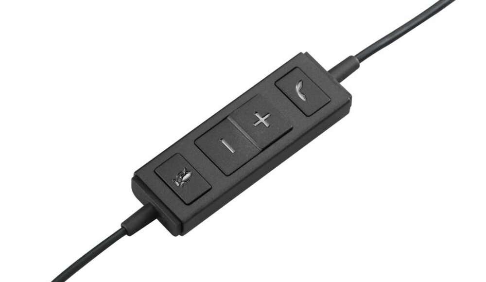Słuchawki LOGITECH H570e optymalizacja obsługa kompatybilność metal wzmocnienie nauszniki sterowanie połączenia