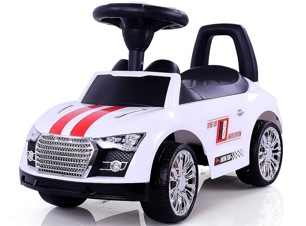 Jeździk MILLY MALLY Racer Niebieski lekka konstrukcja z wysokiej jakości tworzywa sztucznego ergonomiczny kształt