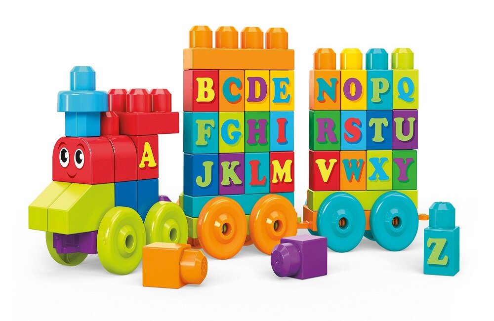 Klocki FISHER PRICE Mega Bloks Pociąg ABC DXH35 Dla chłopców i dziewczynek