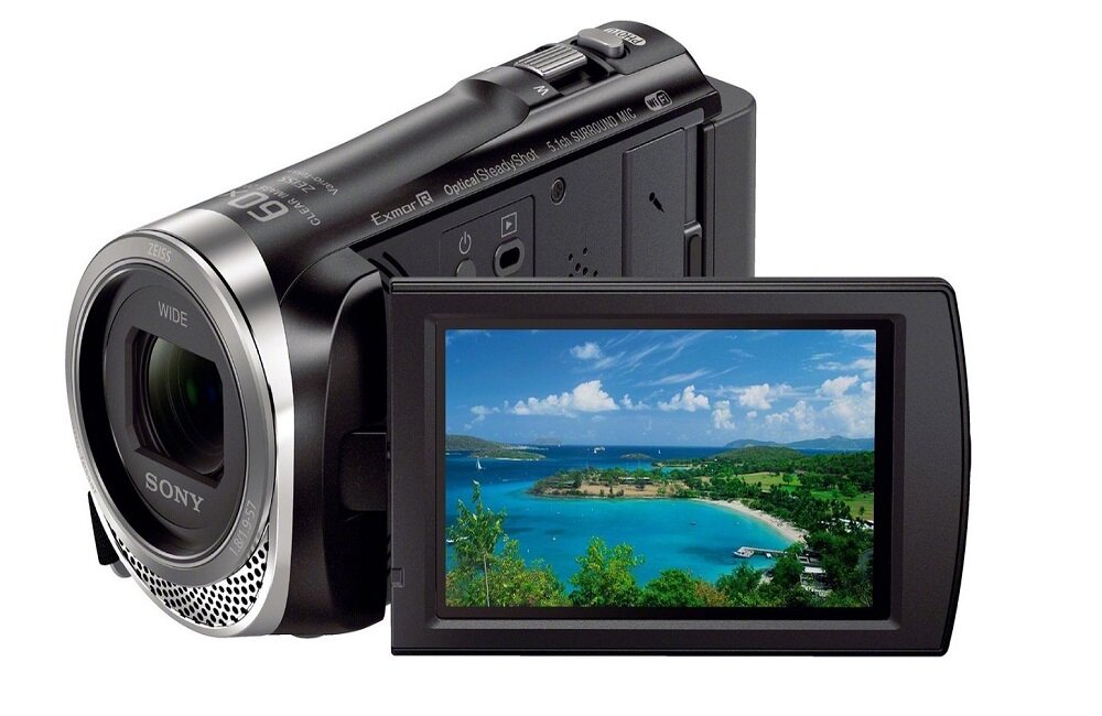 KAMERA CYFROWA HDRCX450B CEN FHD CAMCORDER WITH O SS IAM AND 30X ostrość obrazu algorytm AF 30 krotny zoom optyczny