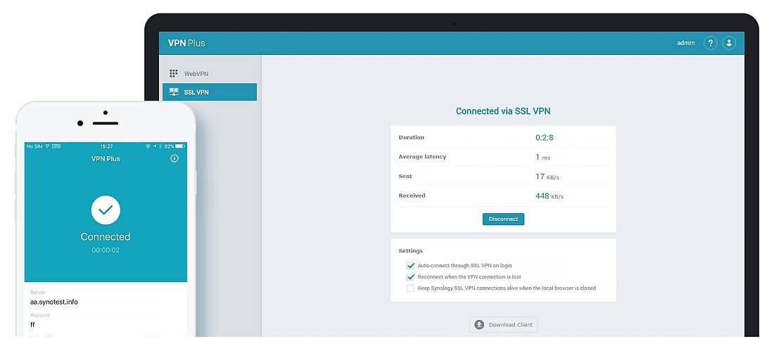 Router SYNOLOGY RT2600ac - VPN