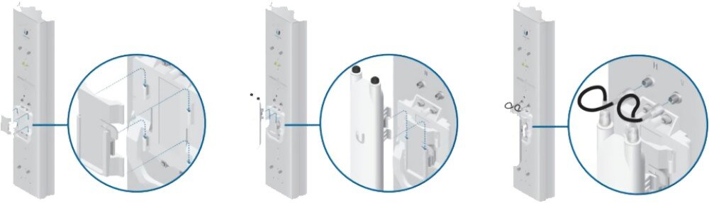 Punkt dostępu UBIQUITI UAP-AC-M montaż uchwyt