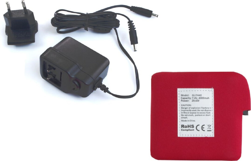 Podgrzewana kamizelka GLOVII GV1XL (rozmiar XL) Czarny zestaw akcesoria komplet wyposazenie