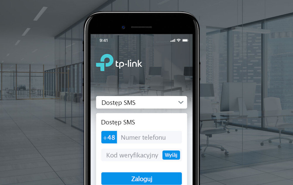 Punkt dostępu TP-LINK EAP245 sieci bezprzewodowej uwierzytelnianiu za pomocą SMS jedno kliknięcie