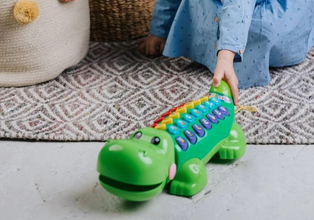 Zabawka edukacyjna VTECH Aligator Edukator edukacja zaufanie śmiech marka dźwięk światło