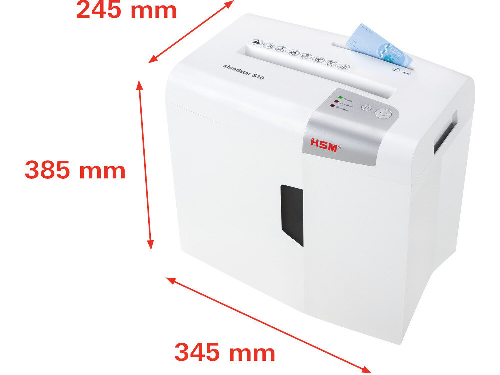 Niszczarka HSM Shredstar S10 wymiary wielkość waga mobilność przeznaczenie cechy