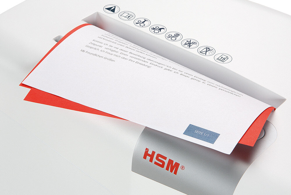 Niszczarka HSM Shredstar X8 fragmenty bezpieczeństwo poziom informacje