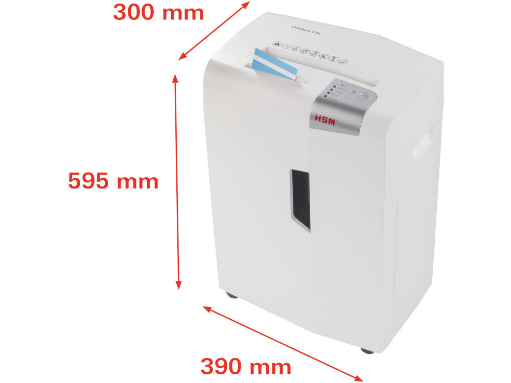 Niszczarka HSM Shredstar X15 wymiary wielkość przeznaczenie cechy zastosowanie opis