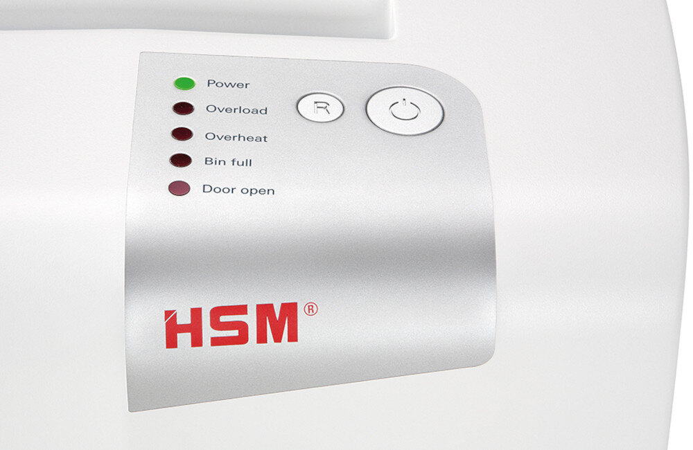 Niszczarka HSM Shredstar X15 diody informacje sygnalizacja