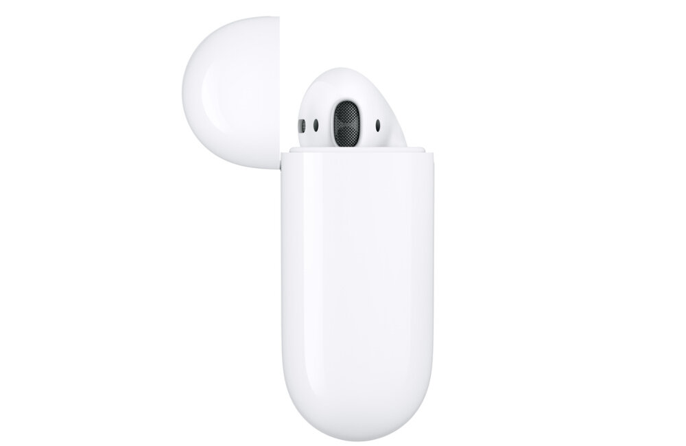 SŁUCHAWKI BLUETOOTH APPLE AIRPODS DOKANAŁOWE BIAŁE MMEF2ZM A etui ładowanie przechowywanie ochrona