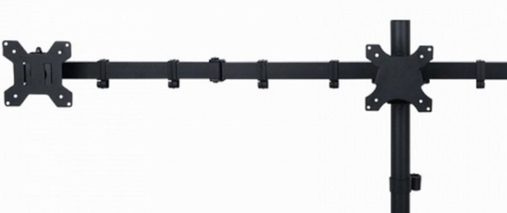 ART L-22N ART L-22N montażowi do biurka ekranami 13-27 cali małych monitorów lekkie telewizory udźwig do 30 kg - uchwyt od przodu na białym tle