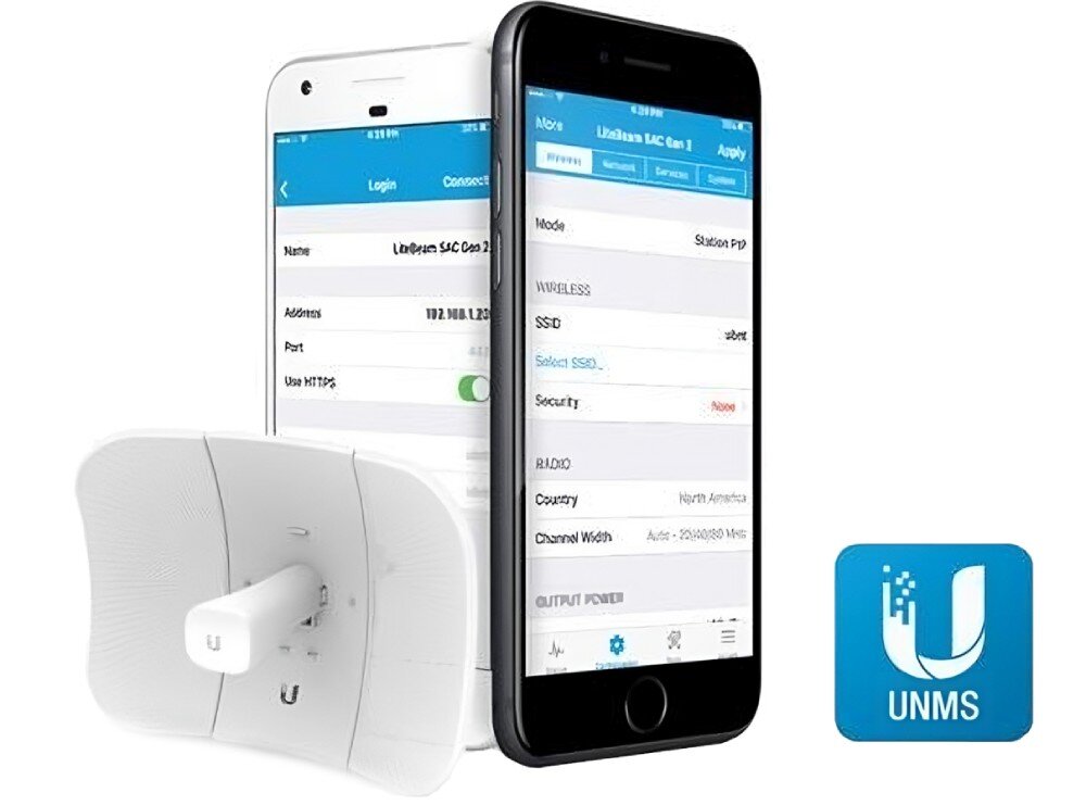 Punkt dostępu UBIQUITI LBE-5AC-GEN2-EU konfiguracja połączenie Wi-Fi zarządzanie