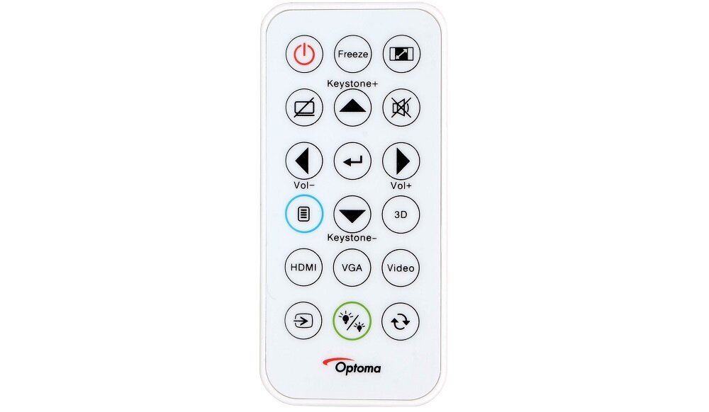 Projektor Optoma EH400 - wygodna obsługa pilot