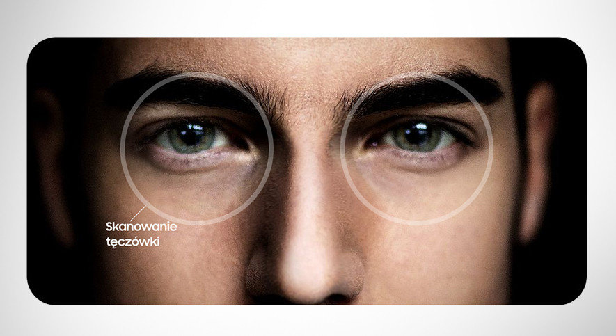 Samsung Odblokuj telefon za pomocą skanowania tęczówki