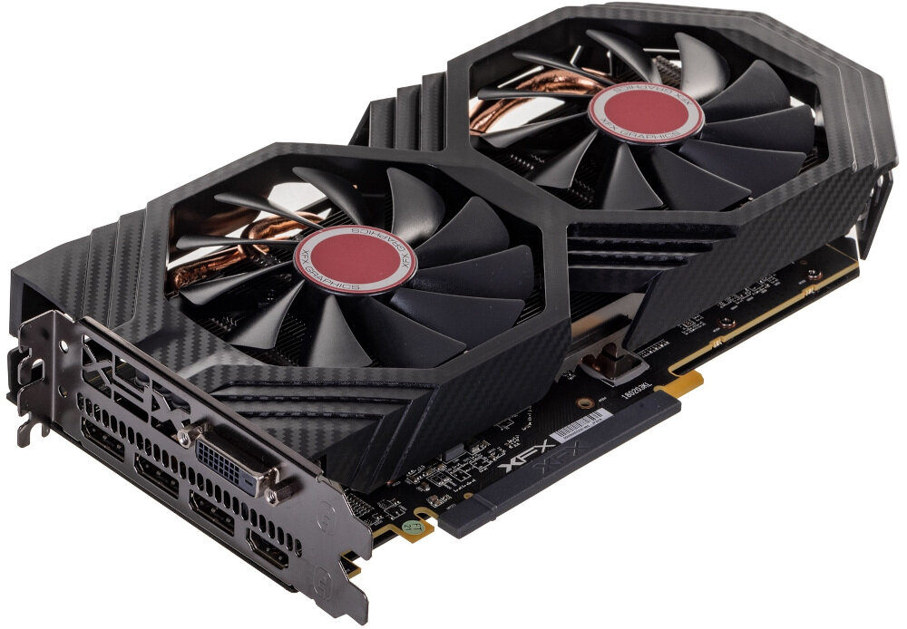 Tarjeta gráfica XFX Radeon RX 580 GTS XXX Edition 8GB tecnología de refrigeración de apariencia general