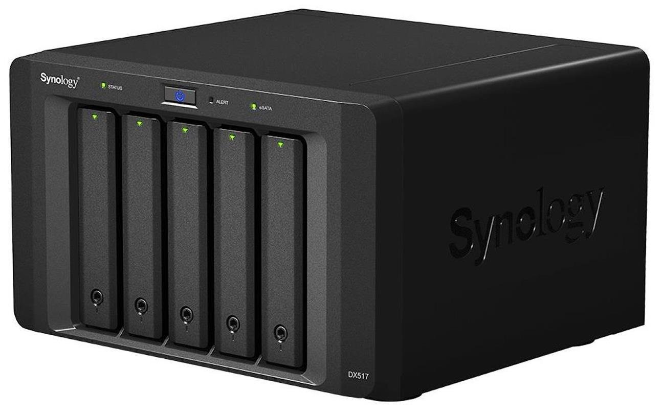 Serwer plików SYNOLOGY DX517 - wymiana dysków
