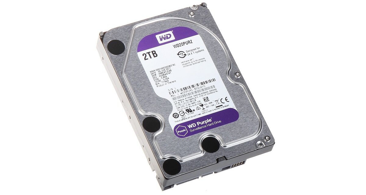 Dysk WD Purple Kompaktowe rozmiary